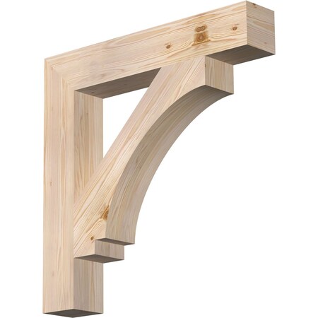 Ekena Millwork Imperial Block Smooth Bracket, Douglas Fir, 5 1/2"W x 34"D x 34"H BKT06X34X34IMP05SDF
